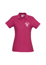 Load image into Gallery viewer, Ladies Classic Pique Knit Polo - Fuchsia