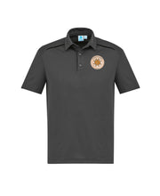 Load image into Gallery viewer, Men's Cotton-Backed Contrast Polo - Grey/Black