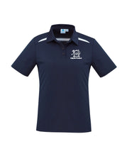 Load image into Gallery viewer, Ladies Cotton-Backed Contrast Polo - Navy/White