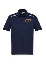 Load image into Gallery viewer, Men's Cotton-Backed Contrast Polo - Navy/White