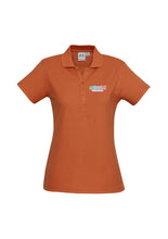 Load image into Gallery viewer, Ladies Classic Pique Knit Polo - Orange