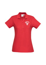 Load image into Gallery viewer, Ladies Classic Pique Knit Polo - Red