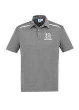 Load image into Gallery viewer, Men's Cotton-Backed Contrast Polo - Silver/White
