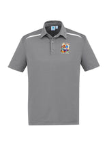 Load image into Gallery viewer, Men's Cotton-Backed Contrast Polo - Silver/White