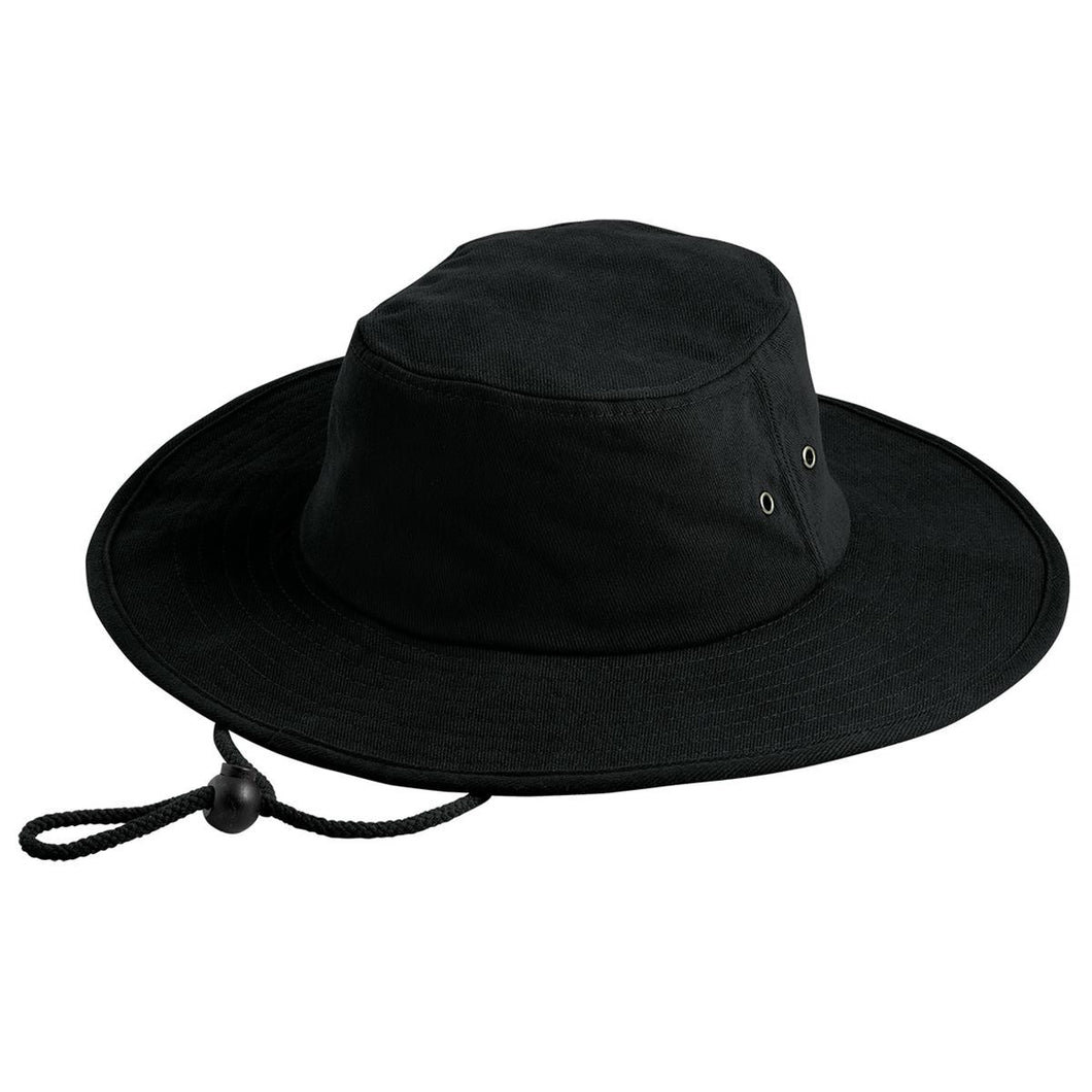 Brushed Cotton Surf Hat - Black
