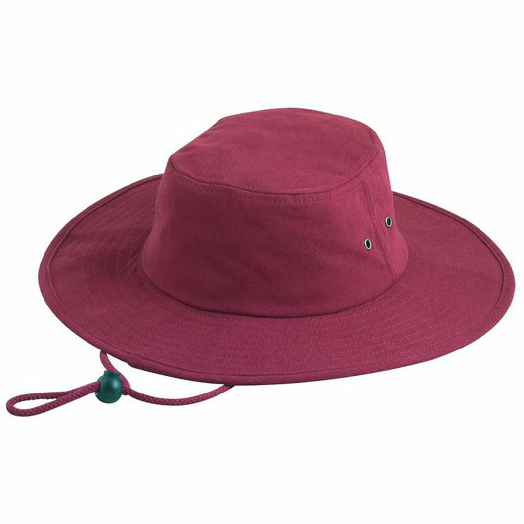 Brushed Cotton Surf Hat - Maroon