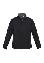 Load image into Gallery viewer, Men's Premium Contrast Soft Shell Jacket - Black/Graphite