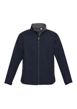 Load image into Gallery viewer, Men's Premium Contrast Soft Shell Jacket - Navy/Graphite