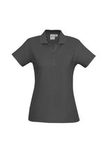 Load image into Gallery viewer, Ladies Classic Pique Knit Polo - Charcoal