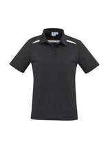 Load image into Gallery viewer, Ladies Cotton-Backed Contrast Polo - Black/White