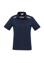 Load image into Gallery viewer, Ladies Cotton-Backed Contrast Polo - Navy/White