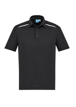 Load image into Gallery viewer, Men's Cotton-Backed Contrast Polo - Black/White