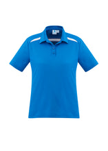 Load image into Gallery viewer, Ladies Cotton-Backed Contrast Polo - Royal/White
