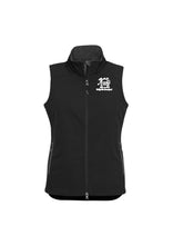 Load image into Gallery viewer, Ladies Premium Contrast Soft Shell Vest - Black/Graphite
