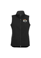 Load image into Gallery viewer, Ladies Premium Contrast Soft Shell Vest - Black/Graphite
