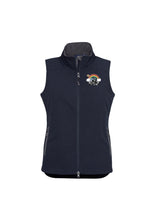 Load image into Gallery viewer, Ladies Premium Contrast Soft Shell Vest - Navy/Graphite
