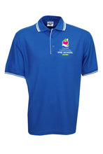Load image into Gallery viewer, Men's Cotton-Backed Contrast Polo - Royal/White
