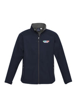 Load image into Gallery viewer, Men's Premium Contrast Soft Shell Jacket - Black/Graphite
