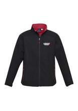 Load image into Gallery viewer, Men's Premium Contrast Soft Shell Jacket - Black/Red
