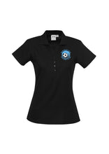 Load image into Gallery viewer, Ladies Classic Pique Knit Polo - Black
