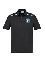 Load image into Gallery viewer, Men's Cotton-Backed Contrast Polo - Black/White
