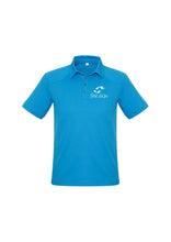 Load image into Gallery viewer, Men's Cotton-Rich Comfort Polo - Cyan
