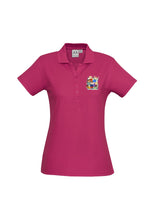 Load image into Gallery viewer, Ladies Classic Pique Knit Polo - Fuchsia
