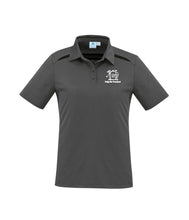 Load image into Gallery viewer, Ladies Cotton-Backed Contrast Polo - Grey/Black
