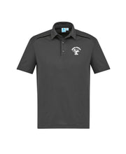 Load image into Gallery viewer, Men's Cotton-Backed Contrast Polo - Grey/Black
