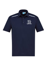Load image into Gallery viewer, Men's Cotton-Backed Contrast Polo - Navy/White
