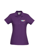 Load image into Gallery viewer, Ladies Classic Pique Knit Polo - Purple
