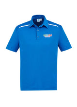 Load image into Gallery viewer, Men's Cotton-Backed Contrast Polo - Royal/White
