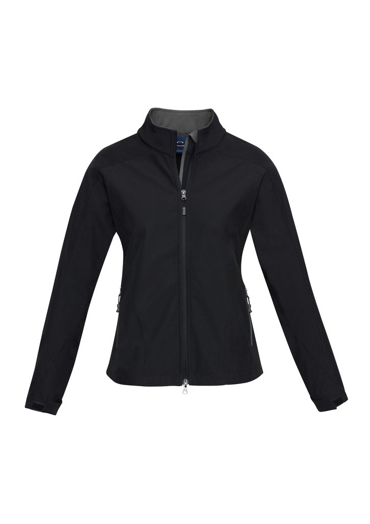 Ladies Premium Contrast Soft Shell Jacket - Black/Graphite