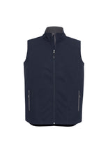 Load image into Gallery viewer, Men's Premium Contrast Soft Shell Vest - Navy/Graphite
