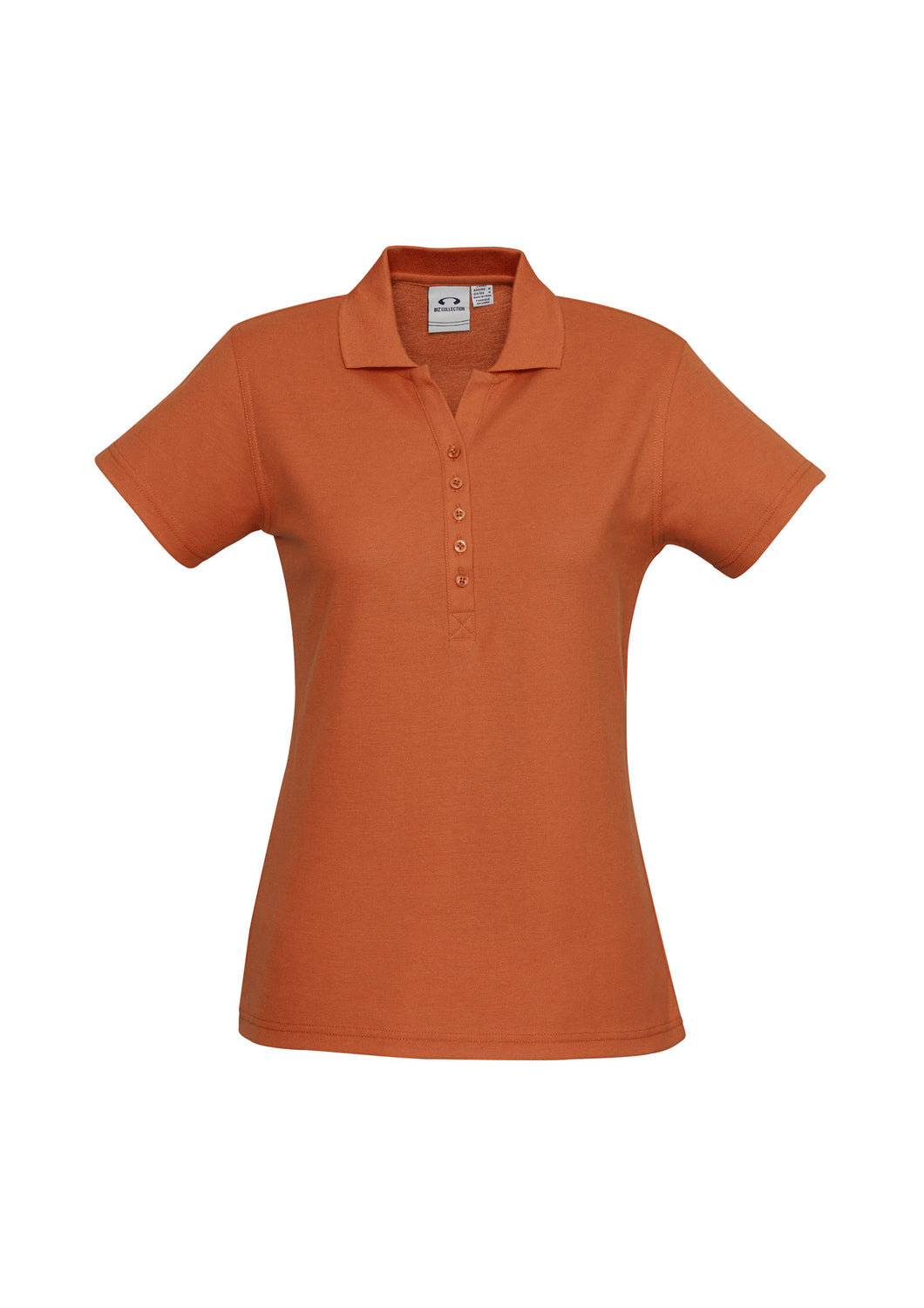 Ladies Classic Pique Knit Polo - Orange