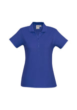 Load image into Gallery viewer, Ladies Classic Pique Knit Polo - Royal
