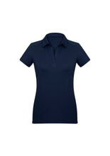 Load image into Gallery viewer, Ladies Cotton-Rich Comfort Polo - Navy
